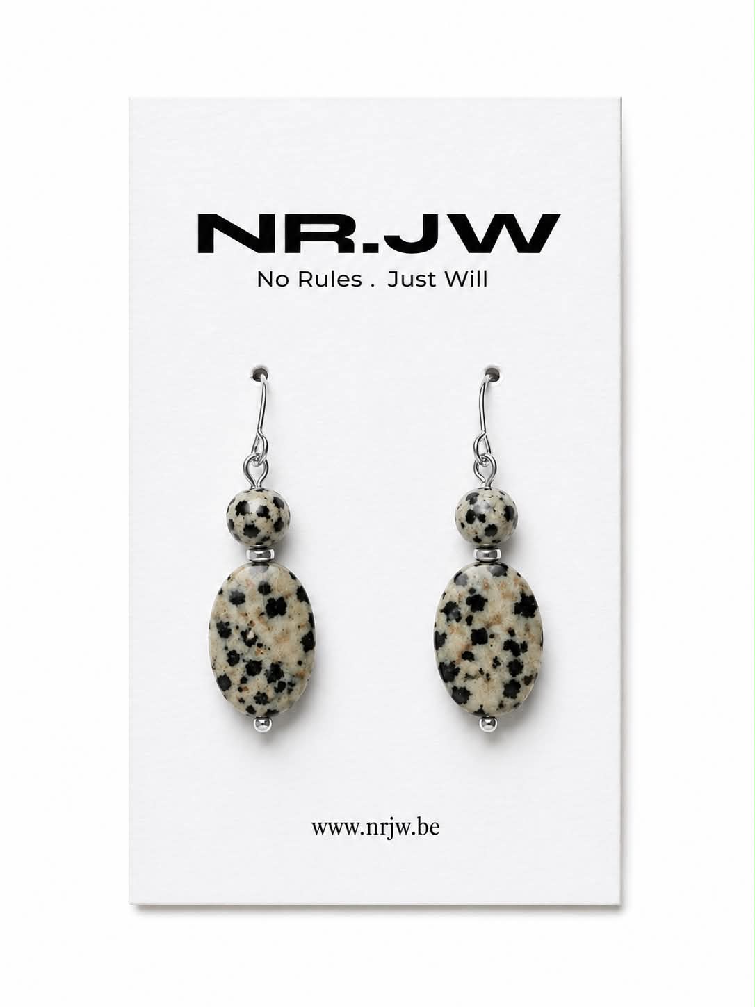 Oorbellen Stainless Steel Silver Dalmatian